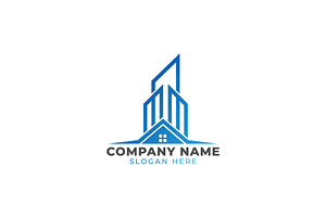 Real estate logo design concept