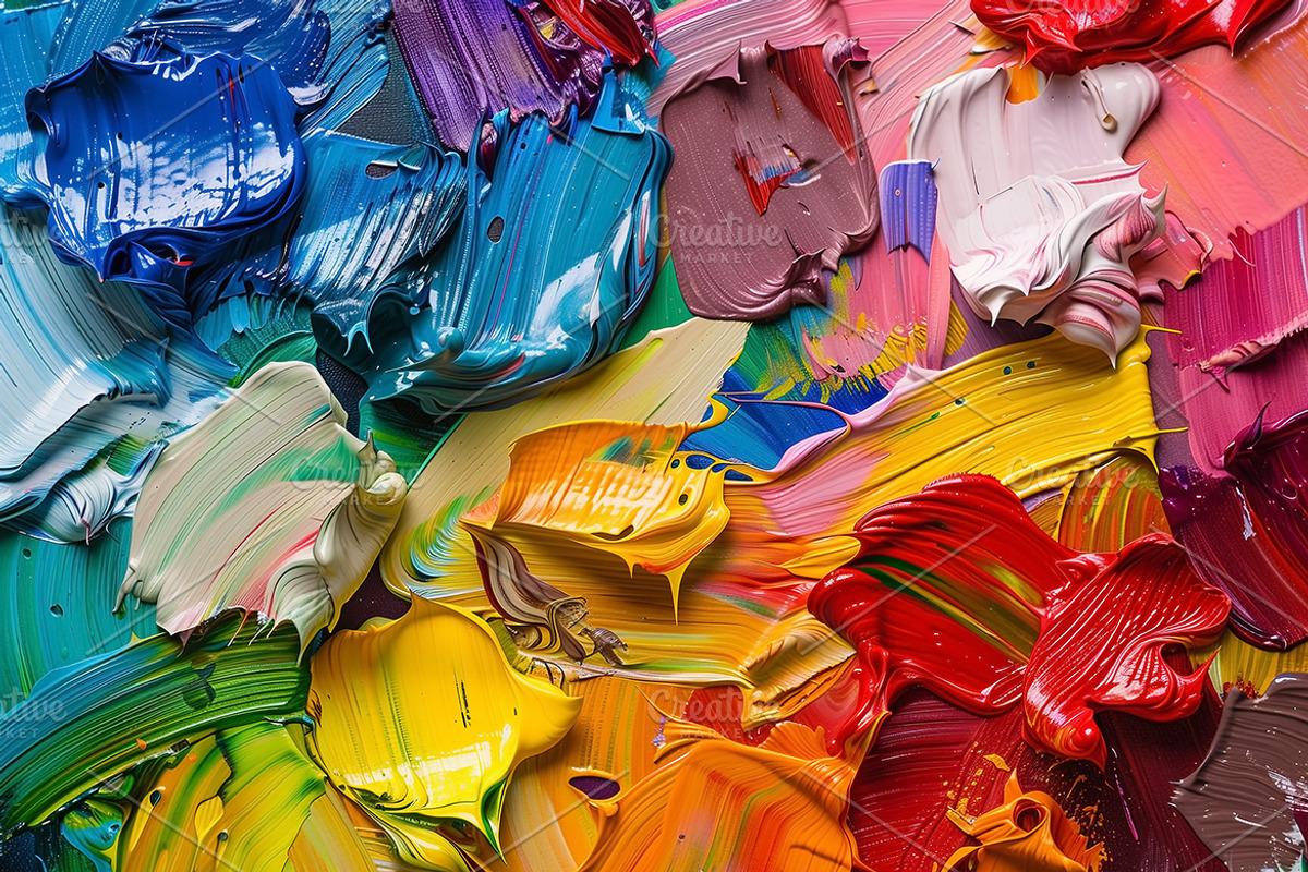 50 Oil Paint Textures, a Texture Graphic by UnicDesign (Photo 3 of 11)