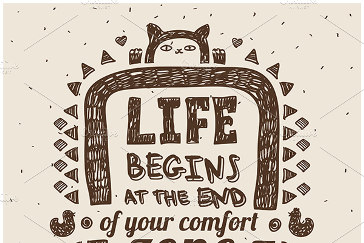 Inspirational quotes, a Decorative Illustration by VectorStory (Photo 3 of 7)