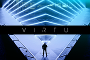 VIRTU - modern minimalist font, a Sans Serif Font by MoonBandit (Thumbnail 1 of 3)