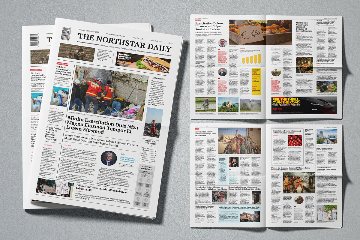 Editorial Tabloid Template, a Magazine Template by Oshin Design (Photo 4 of 5)