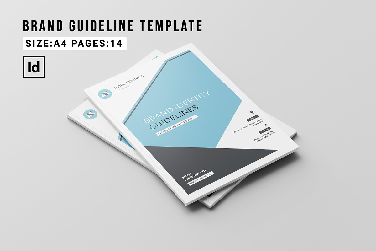 Brand Guideline Template, a Brochure Template by retrographix (Photo 1 of 9)