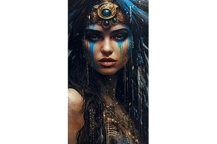woman with blue make up, a Beauty & Fashion Photo by Neirfy
