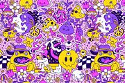 6 ultra-detailed trippy patterns, a Pattern Graphic by Slavko Kahovsky (Thumbnail 3 of 7)