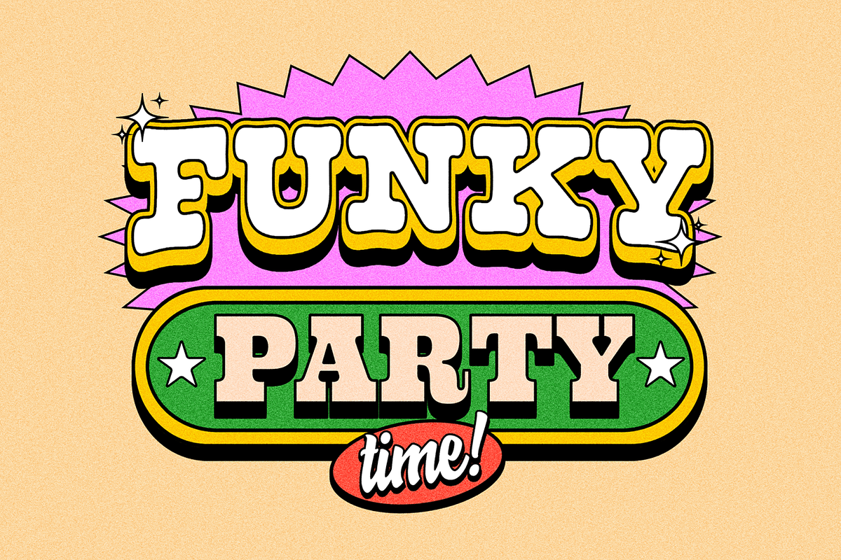 Retro Groovy Pack Text Effect V2, a Layer Style Add-On by Sixtysix Labs (Photo 8 of 9)