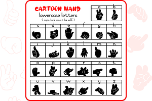 Cartoon Hand Doodles - Dingbats Font