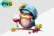 Funny Bird With Wine Glass Clipart, a Graphic by crative8112 (Thumbnail 12 of 13)