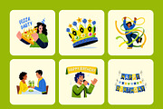 Happy Birthday Illustration Set, a Decorative Illustration by Prosymbols (Thumbnail 10 of 10)