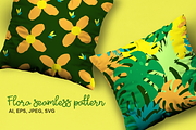 Floral Seamless Pattern Illustration, a Texture Illustration by VL Shop (Thumbnail 3 of 8)