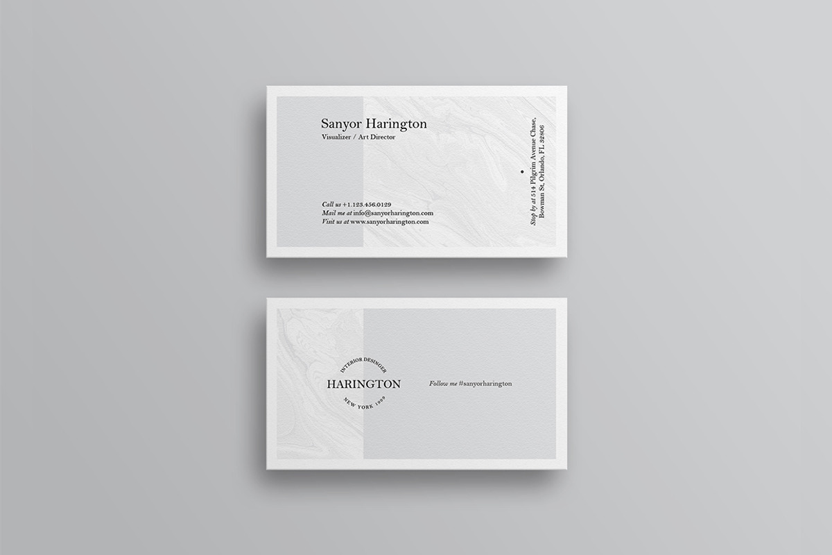 30 Minimal Business Cards Bundle, a Business Card Template by GraphicsEgg (Photo 17 of 32)
