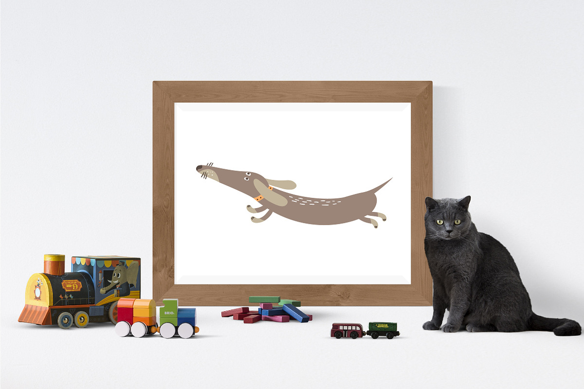 Animals vector set + pattern, a Pattern Graphic by KVIO (Photo 5 of 6)