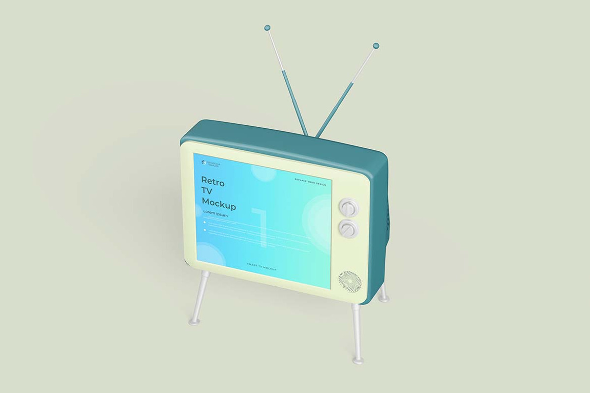 Retro TV Mockup, a Wearable Device Mockup by tiyasprabawa (Photo 4 of 5)