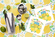 Lemon Party Patterns & Elements, a Food Illustration by KVIO (Thumbnail 5 of 6)