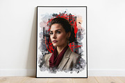 Abstract Portrait Watercolor Art, an Action Add-On by Photoshop Action (Thumbnail 5 of 21)