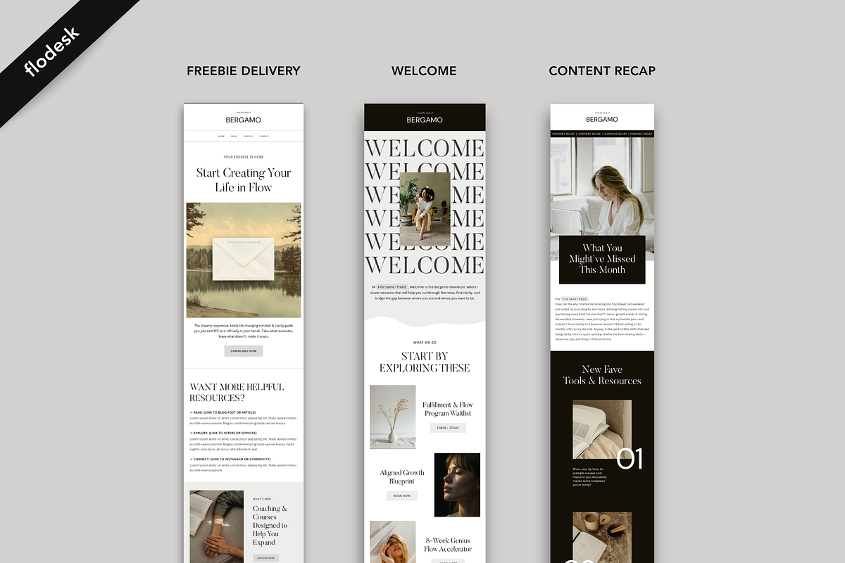 Flodesk Email Template Kit | Bergamo, an Email Template by Designorina (Photo 3 of 9)