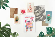 Watercolor Tropical Christmas set, a Seasonal Illustration by VerAna (Thumbnail 18 of 19)