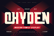 Oxyden, a Sans Serif Font by Burntilldead (Thumbnail 1 of 13)