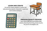 Back to School Clipart Education PNG, an Education Illustration by QM_ART (Thumbnail 3 of 7)