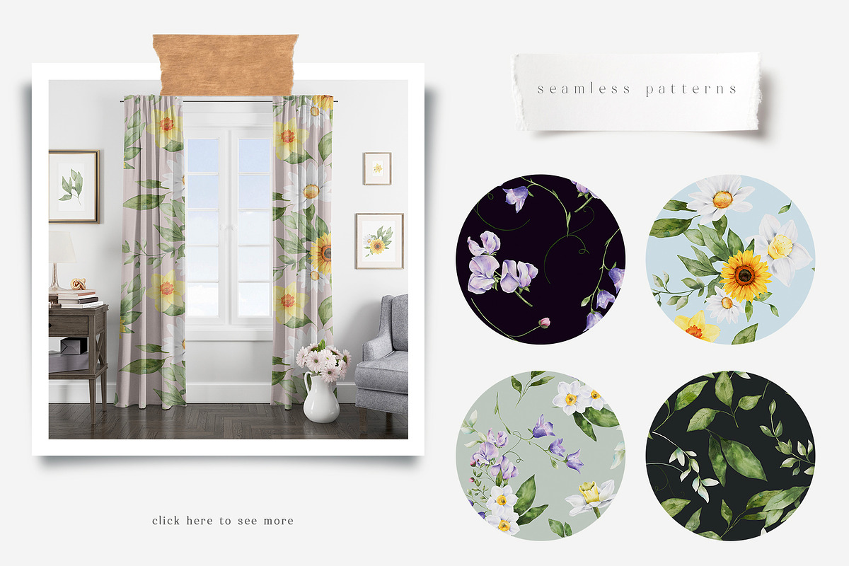 Farm Animals & Flowers Watercolour, an Animal Illustration by Busy May Studio (Photo 9 of 11)