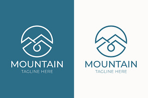 Mountain Logo Water Droplet, a Branding & Logo Template by Signatoro