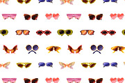 Stylish sunglasses set + patterns, an Object Illustration by PaperTrident (Thumbnail 5 of 5)