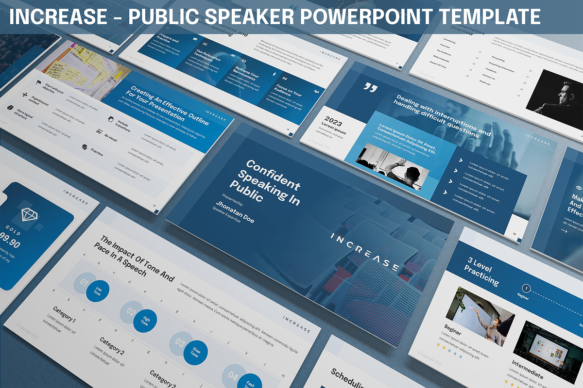 Increase - Public Speaker Powerpoint, a Presentation Template by SlideFactory (Photo 1 of 4)