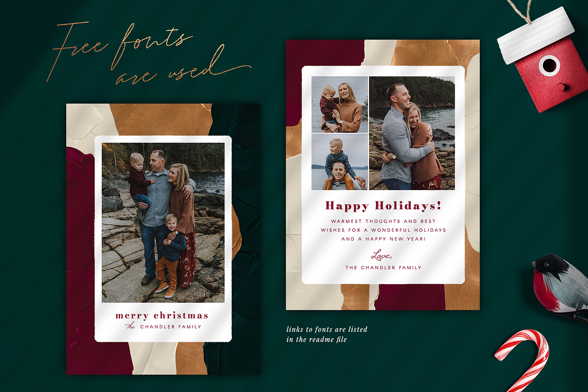 Holiday photo cards, a Card Template by Helen Halik art (Photo 3 of 5)