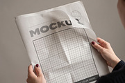 Newspaper Mockups Collection, a Books & Magazine Mockup by Luuqas Design (Thumbnail 2 of 4)