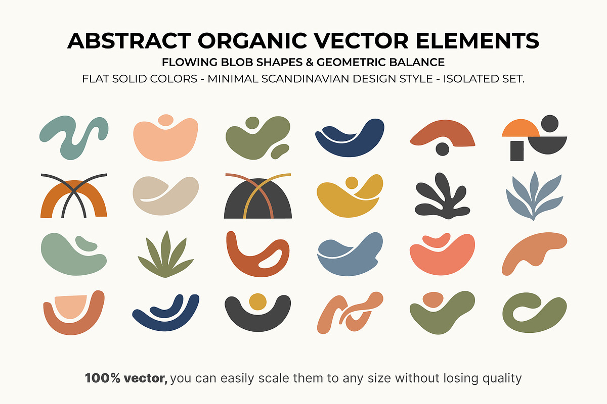 Abstract Organic Vector Elements, an Object Graphic by zahidhossainalif (Photo 1 of 6)