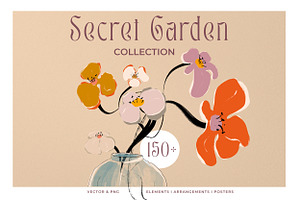 Retro Flower Autumn Poster Bundle, an Illustration by Laras Wonderland
