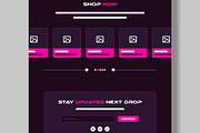 Landing Page Wireframe Template, a Wireframe Template by MightyDesign (Thumbnail 5 of 9)