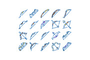 Archery bows and arrows collection, an Object Graphic by pikepicture (Thumbnail 1 of 3)