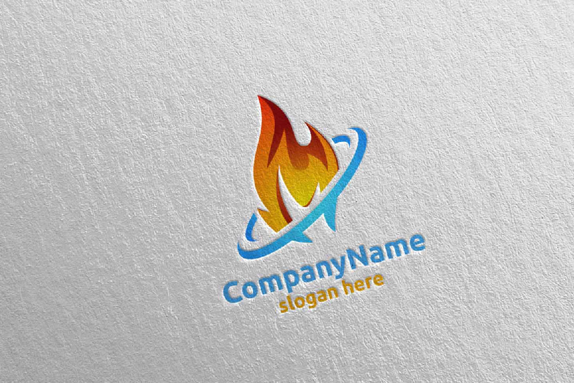 3D Fire Flame Element Logo Design 2, a Branding & Logo Template by ...