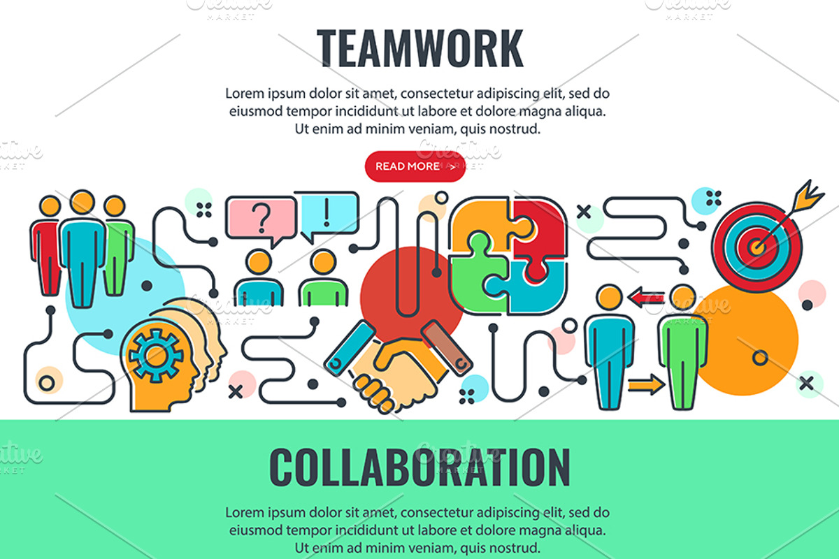 Partnership and Business Teamwork, a Person Illustration by TAlex (Photo 4 of 6)