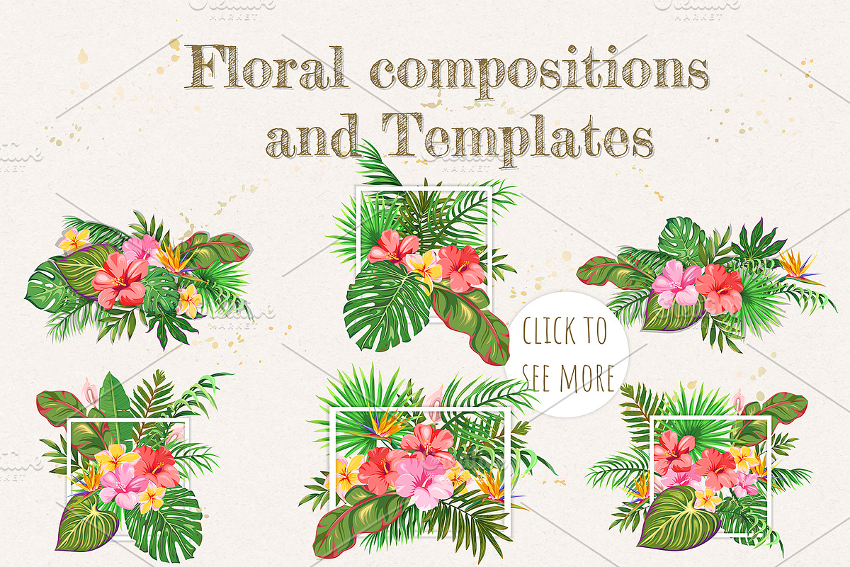 Tropical Motifs, a Pattern Graphic by HmarkaShop (Photo 2 of 5)
