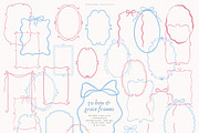 50 Bow & Grace Frames, a Decorative Illustration by PeDe Designs (Thumbnail 5 of 9)