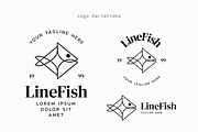 Line Fish - Premium Logo Template, a Branding & Logo Template by Minimalist Logos (Thumbnail 3 of 7)
