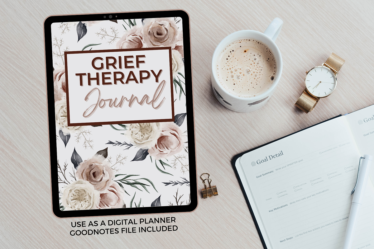 Grief Therapy Journal - Printable, a Stationery Template by Jennifer Magri Templates (Photo 7 of 8)