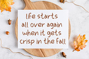 Autumn - A Handwritten Font, a Handwritten Font by ChiraaDesign (Thumbnail 3 of 6)