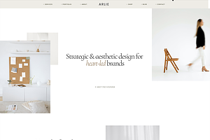 Arlie: Squarespace 7.1 Template