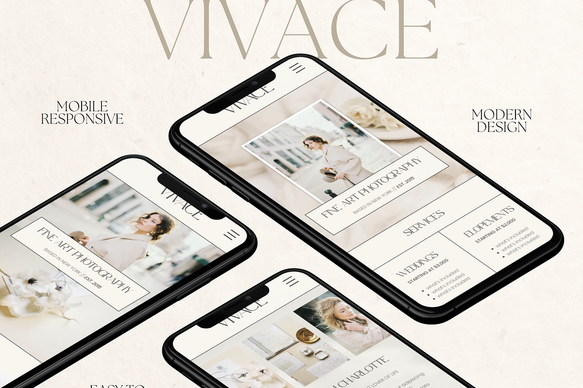 Wix Website Template Photography, a Wix Template by Branding Babe Co. (Photo 6 of 10)