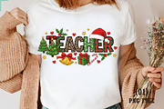 Christmas Teacher Tree PNG, an Illustration by DreamArtGraphic (Thumbnail 1 of 5)