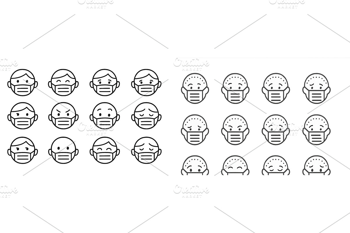 Variety of facial expressions shown, an Illustration by ZinetroN