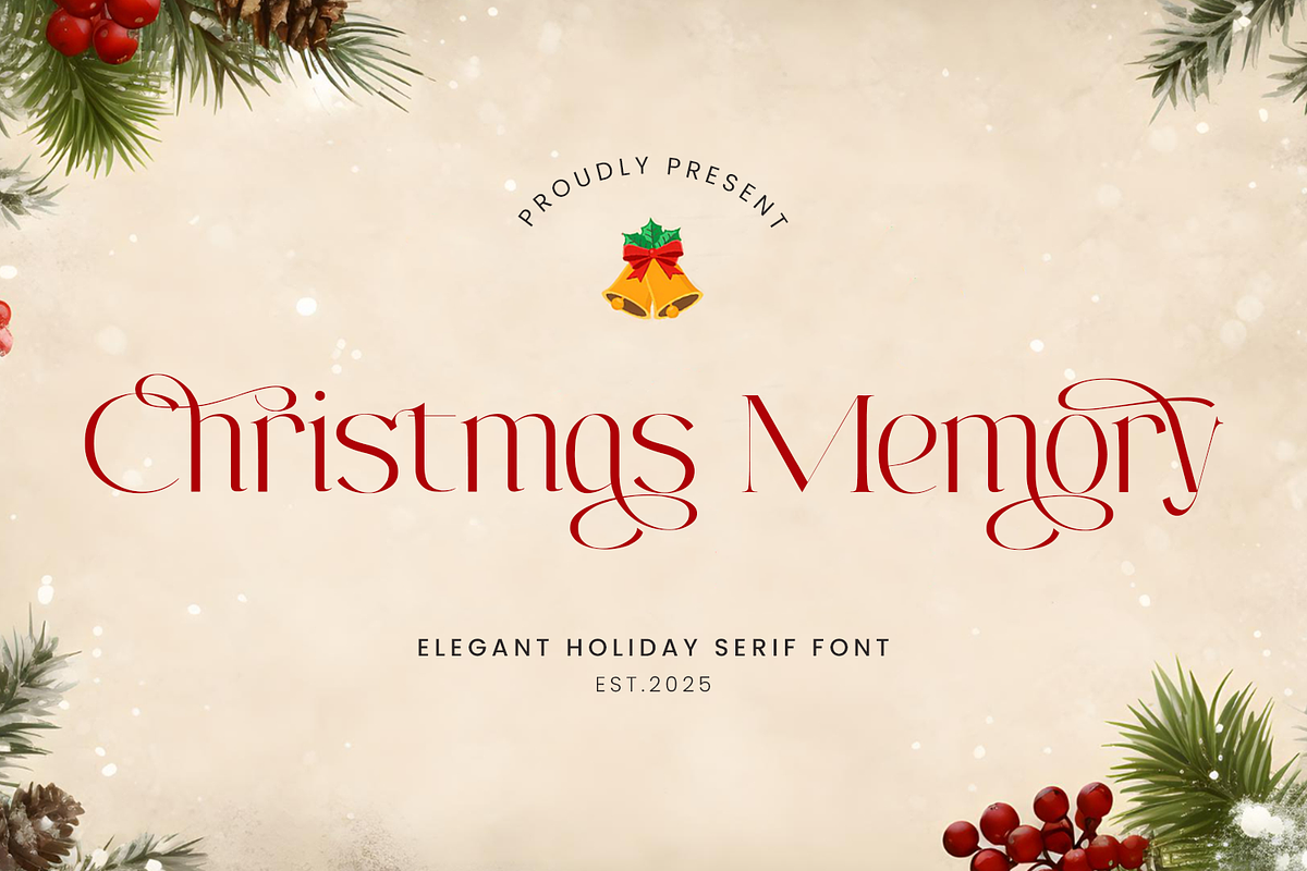 Christmas Memory - Christmas Font, a Serif Font by Umitype (Photo 9 of 9)