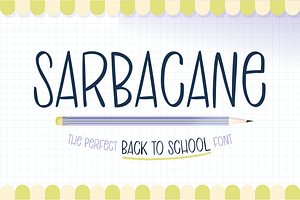 SARBACANE | Handwritten font