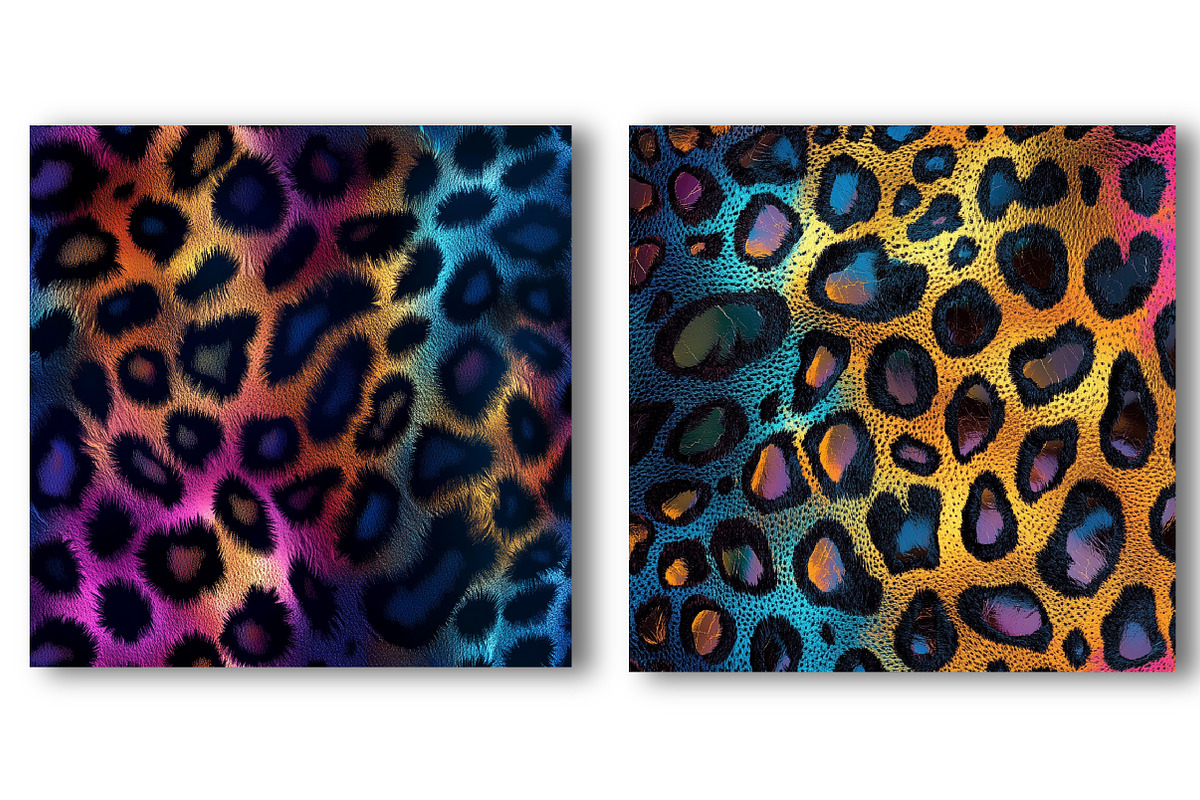 Iridescent Leopard Print Digital Pap, a Pattern Graphic by Watercolor design (Photo 4 of 4)