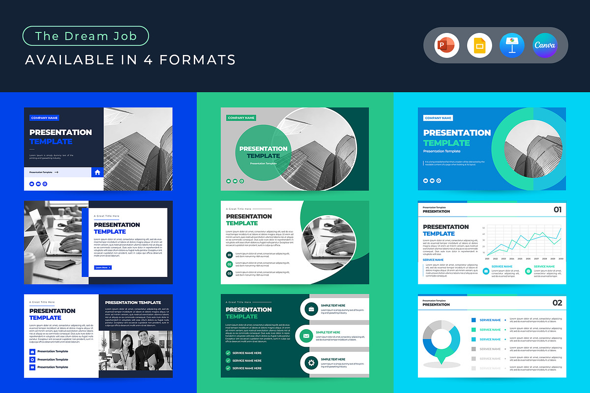 The Dream Job: Portfolio Bundle, a Presentation Template by CreativeUP (Photo 2 of 6)