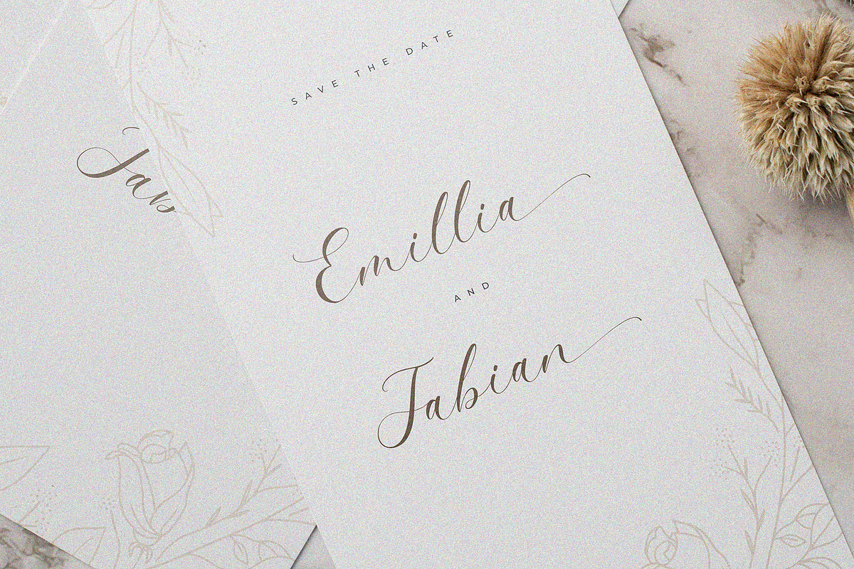 Glorea - A Lovely Calligraphy Font, a Script Font by Pen Culture (Photo 6 of 9)