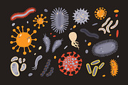 Microbes set and seamless, an Animal Illustration by Good Studio (Thumbnail 3 of 14)