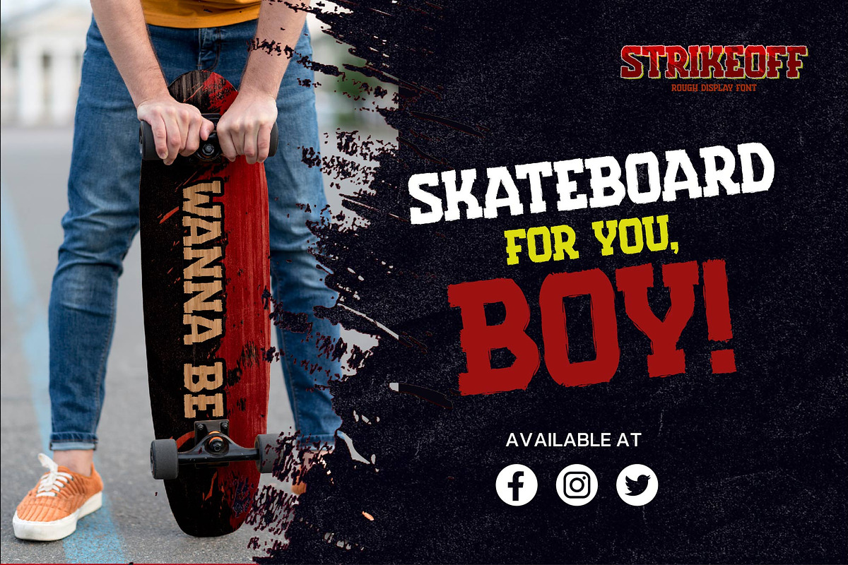 Strikeoff – Rough Display Font, a Slab Serif Font by Almarkhatype (Photo 7 of 8)